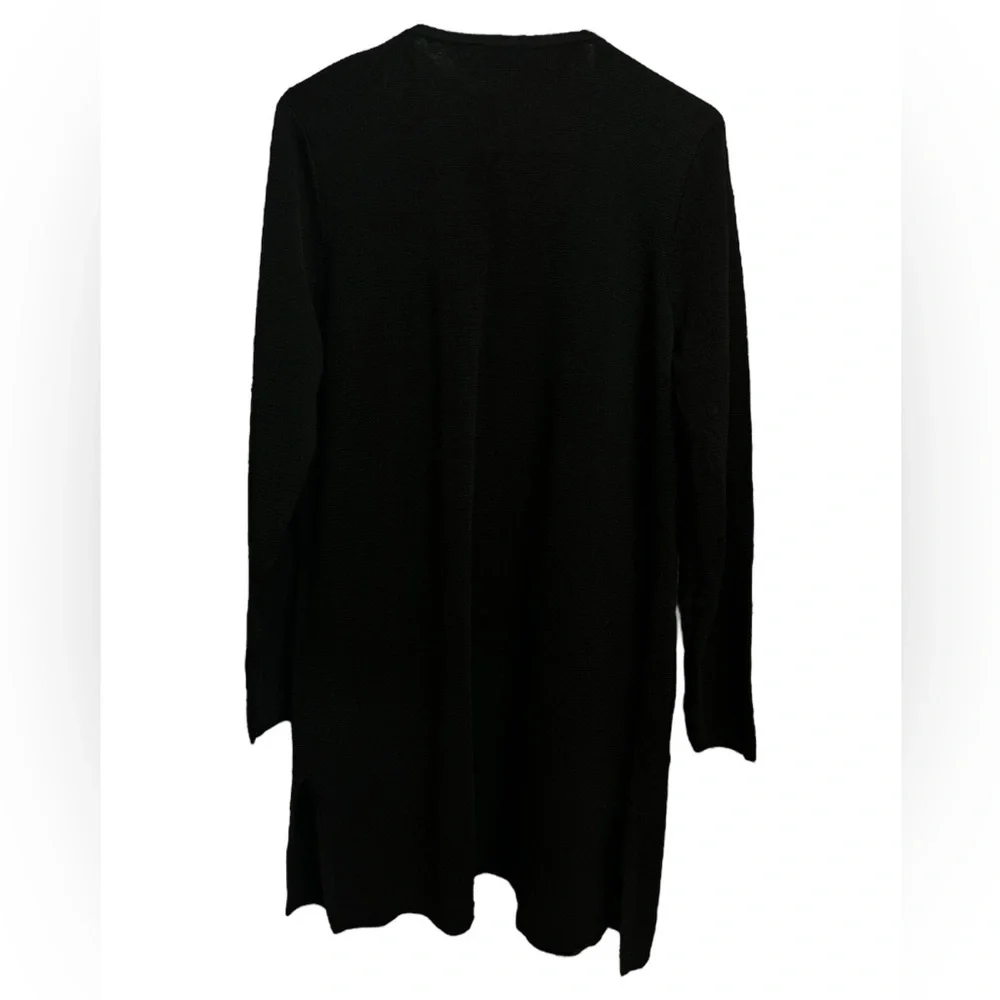J. Crew Black Collarless Sweater Blazer